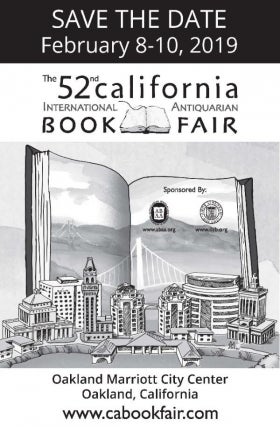 52nd California International Antiquarian Book Fair