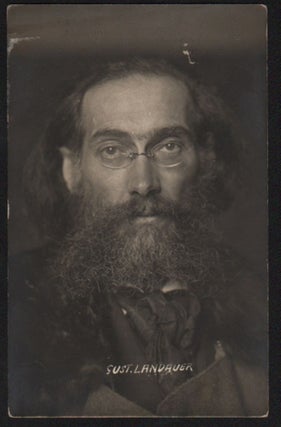 Item #104 Contemporary Photographic Portrait of Gustav Landauer. Gustav Landauer, Germain Krull