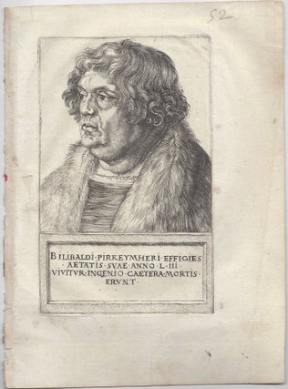 Item #1060 Portrait of Willibald Pirckheimer. Albrecht Dürer