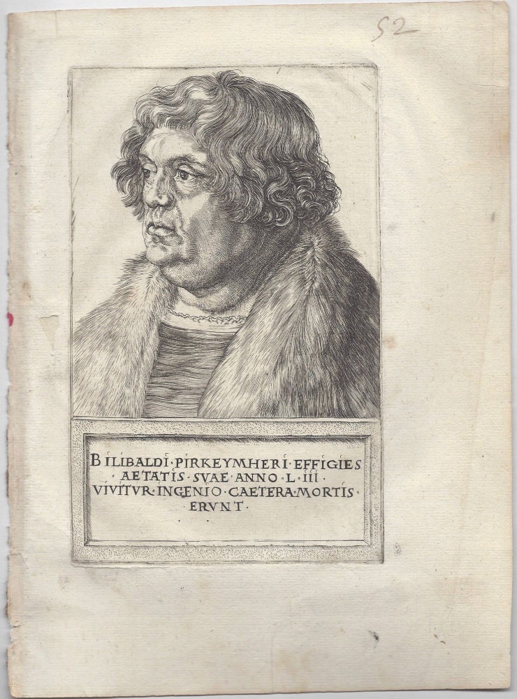 Item #1060 Portrait of Willibald Pirckheimer. Albrecht Dürer.