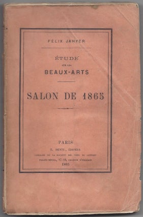 Étude sur les beaux-arts. Salon de 1865.