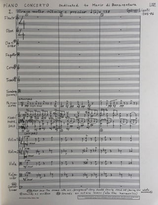 Konzert für Klavier und Orchester. Concerto for Piano and Orchestra. (1985–88). Faksimile-Partitur/Facsimile-Score. ED 7746.