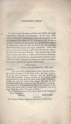 Report of the Case of John Dodge, Executor of the Last Will and Testament of Unite Dodge, Deceased, vs. Thomas H. Perkins, Decided at the March Term of the Supreme Judicial Court of Massachusetts, Boston, County of Suffolk. Present the Whole Court. [With Appendix.]