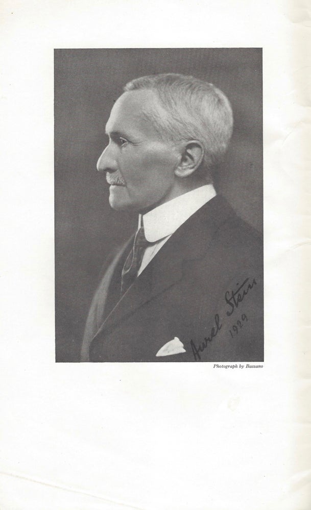 Item #1269 [Cover title:] [Obituary of] Sir Aurel Stein. 1862–1943. (From the Proceedings of the British Academy. Volume XXIX. London: Humphrey Milford Amen House, E.C. 4.). C. E. A. W. Oldham, Charles Evelyn Arbuthnot William.