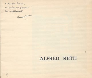 [Cover title:] Alfred Reth poème de Fernand Marc avec un dessin de Alfred Reth.