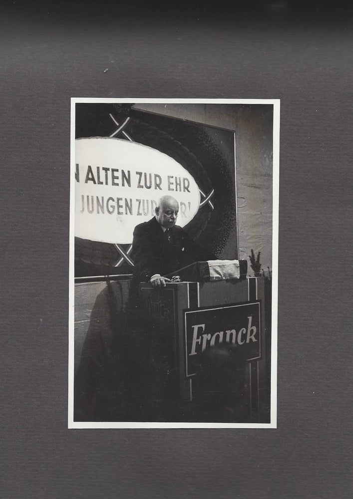 Item #1294 [Photo Album of the Hungarian Branch of the Franck Coffee Company.] [Altenfestes.] Den Alter zur Ehr, den Jungen zur Lehr. 1939.