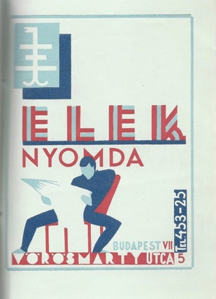 Photographic Advertisement of “Elek’s Printing Shop”.