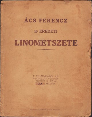 Ács Ferencz 10 eredeti linometszete.
