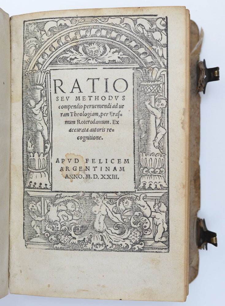 Item #1361 Ratio seu methodus; Enchiridion; Modus orandi Deum; Gravissimae sacrilegii. Desiderius Erasmus, Jerome Gebwiler.