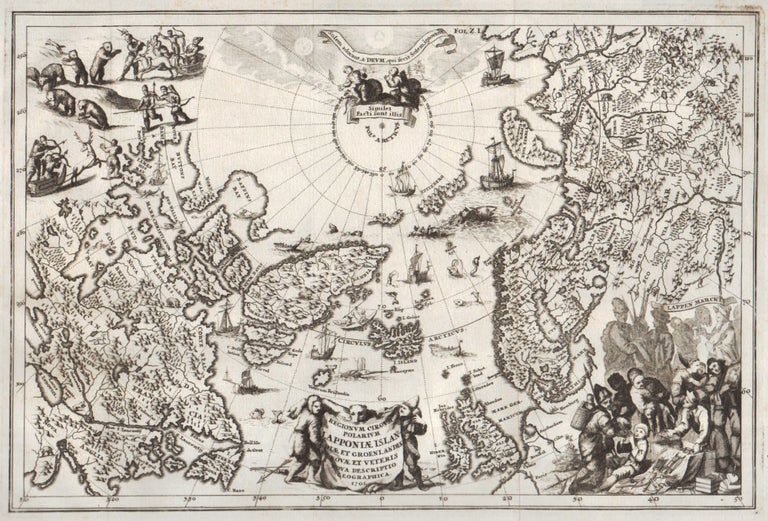 Item #1368 Regionum Circum Polarium Lapponiae Islandiae et Groenlandiae Novae et Veteris Nova Descriptio Geographica 1701. Heinrich Scherer.