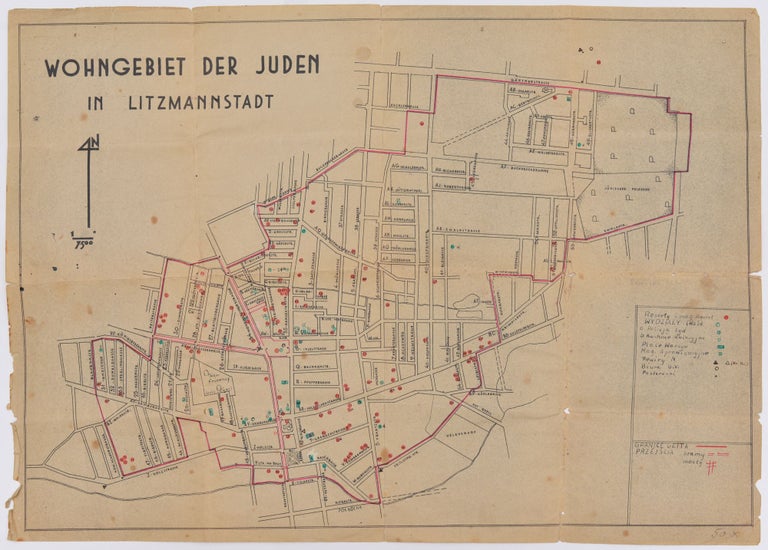 Item #1405 Wohngebiet der Juden in Litzmannstadt. [Residential Area of the Jews in Litzmannstadt.]