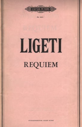 Item #144 Requiem. Für Sopran- und Mezzosopran-Solo, Zwei Gemischte Chöre und Orchester. For...