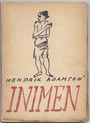 Item #1496 Inimen. Luuletused. [Man. Poems.]. Hendrik Adamson