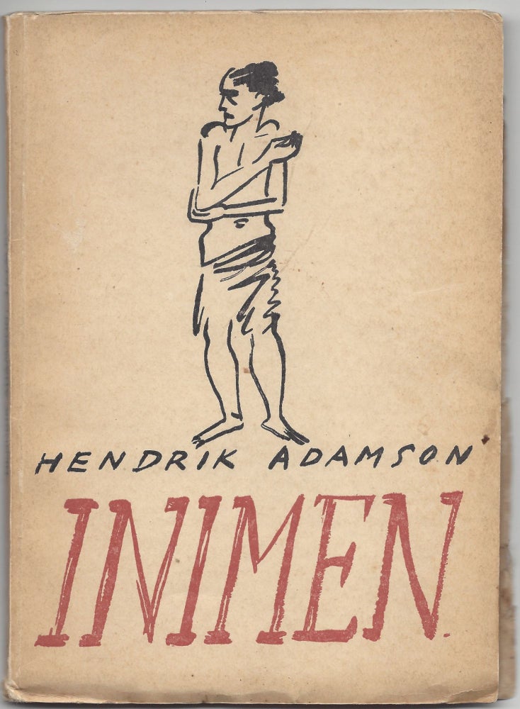 Item #1496 Inimen. Luuletused. [Man. Poems.]. Hendrik Adamson.
