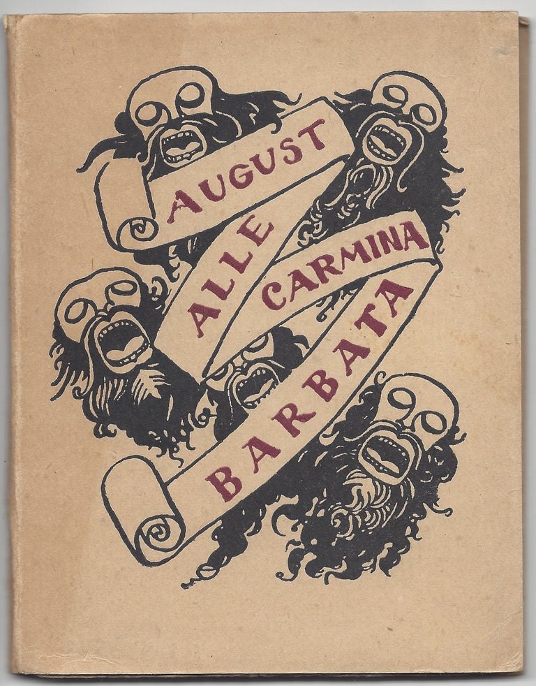 Item #1497 Carmina Barbata. August Alle.