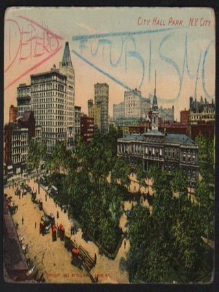 Redesigned Futurist Postcard from New York. Fortunato Depero.
