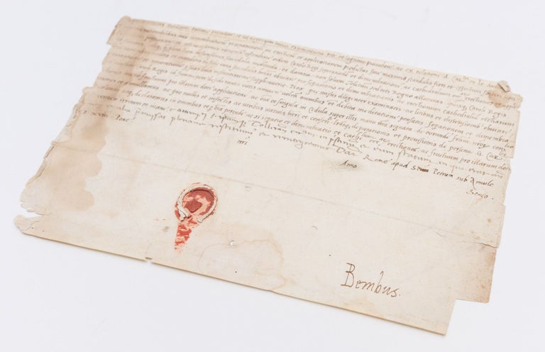 Item #1564 Papal brief, signed by Pietro Bembo, the secretary to Leo X. Pietro Bembo, Leo X.