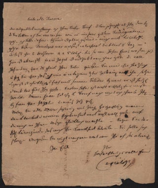 Item #159 Autograph letter, signed. Johann Heinrich Pestalozzi