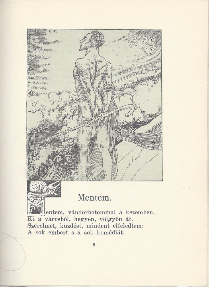 Item #1597 Magasban. Költemények. Nagy Sándorék rajzaival. [In the Heights. Poems. Illustrated by Sándor Nagy.]. József Migray.