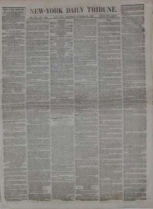 Revolution and Counterrevolution in Germany. (XIX) In: New-York Daily Tribune. Vol. XII. No. 3594. Saturday, October 23, 1852.