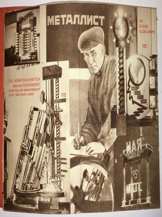 Union der Sozialistischen Sowjet-Republiken. Katalog des Sowjet-Pavillons auf der Internationalen Pressa-Ausstellung K&ouml;ln 1928. [Together with Two Related Flyers.]