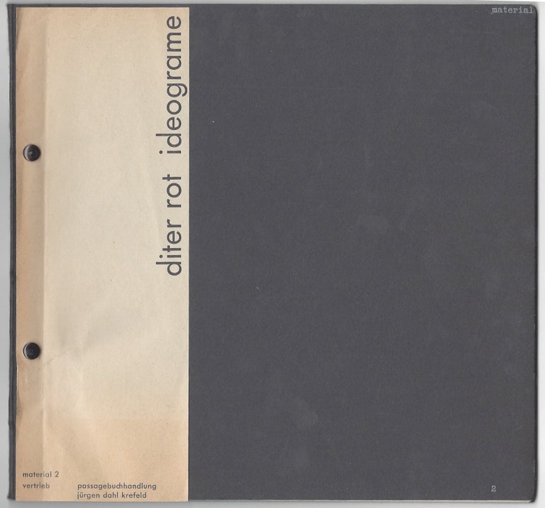 Item #1644 [Cover Title:] Ideograme. Material 2. Vertrieb Passagebuchhandlung Jürgen Dahl Krefeld. Diter Rot, Daniel Spoerri, Dieter Roth.