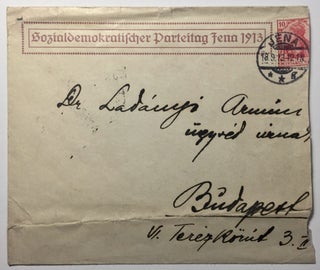 Postcard Signed By Early Prominent Socialists at the Sozialdemokratische Parteitag Jena, 1913.