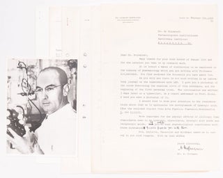 Item #1837 Signed, Typewritten Letter by Albert Hofmann; Photocopy of the First Report on the Use...