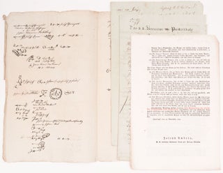 Item #1849 A Collection of 19th-Century Austrian Police Documents Related to the Use and the...