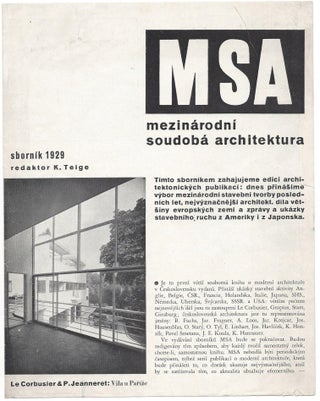 Item #1881 [Promotional Leaflet for MSA Magazine.] MSA – Mezinárodní Soudobá Architektura....
