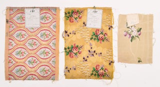 Register Book of Nicolas Yemeniz’s Silk Fabric Pattern Designs. With Three Original Brocade Samples.