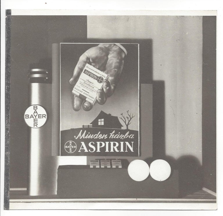 Item #1904 6 Photographs of Art Deco Advertisements for Bayer Aspirin. István Rottler.