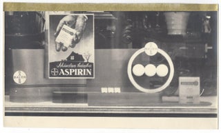 6 Photographs of Art Deco Advertisements for Bayer Aspirin.