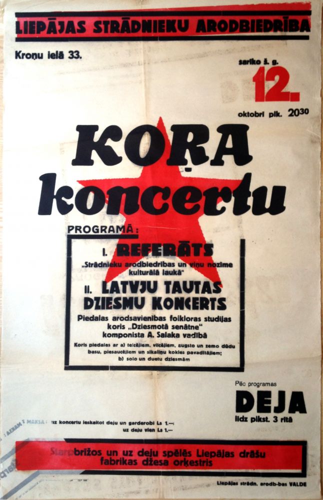 Item #191 Кora Koncertu. [Choir concert.]
