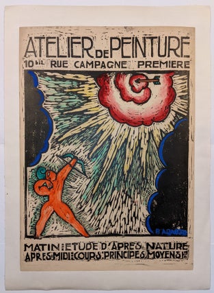 Item #1922 [Two Posters.] Un Atelier de Peinture se Fonde / 17 Rue Campagne-Première. Atelier de...