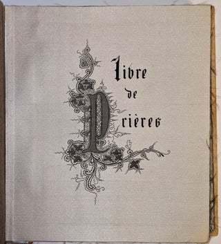 Item #1924 Livre de Prières Tissé d’après les enluminures des manuscrits du XIVe au XVIe...