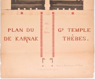 Plan du GrandTemple de Karnak D'après larestauration de Brune.