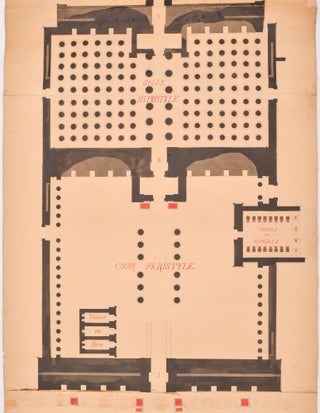 Plan du GrandTemple de Karnak D'après larestauration de Brune.