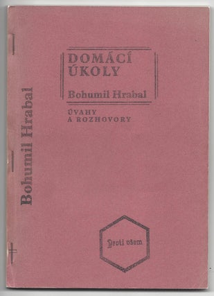 Item #2030 Domaci Ukoly, Uvahy a Rozhovory. [Homework: Contemplations and Interviews.]. Bohumil...
