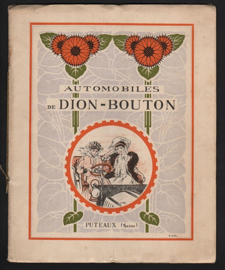 Item #204 (Automobiles De Dion-Bouton.) Voitures et Moteurs a Pétrole de Dion-Bouton. 36, Quai National Puteaux (Seine).