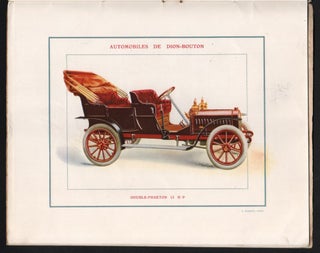 (Automobiles De Dion-Bouton.) Voitures et Moteurs a Pétrole de Dion-Bouton. 36, Quai National Puteaux (Seine).