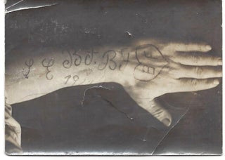 Item #2065 A Collection of Five Early 20th Century Photographs of Hungarian Arm Tattoos