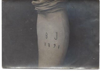 A Collection of Five Early 20th Century Photographs of Hungarian Arm Tattoos.