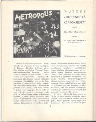 Item #2072 [Periodical.]Aitta. Syyskuu 1927. [Aitta. September 1927