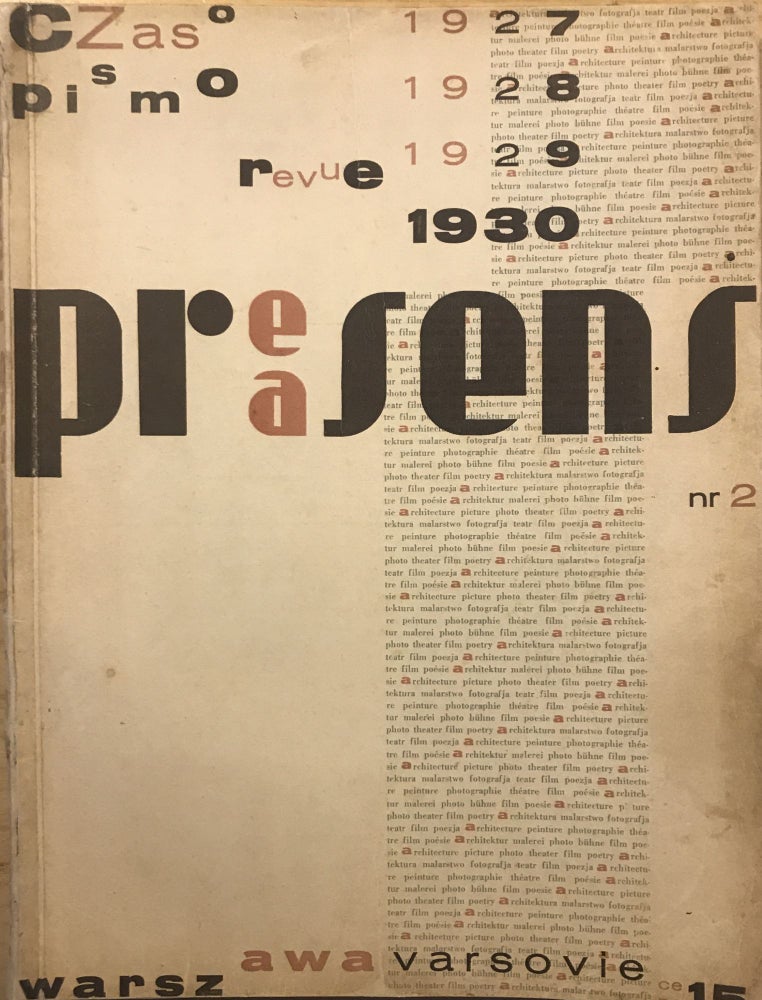 Item #2081 Praesens. Nr. 2. 1930. Szymon Syrkus, Andrzej pronaszko, Helena Syrkus.