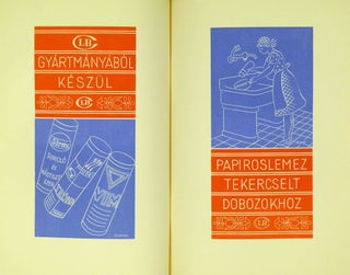 Első Magyar Cartonlemezgyár Budafok. (First Hungarian Cartonbard Factory) Product presentation advertising catalog