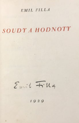 Item #2140 Soudy a hodnoty (Courts and values). Emil Filla