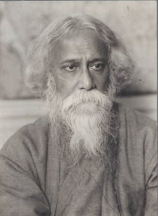 Item #2148 Vintage photograph of Rabindranath Tagore. Wilhelm Willinger, photographer