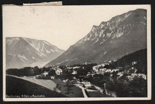 Robert Musil’s Holograph Postcard to Countess Mary Dobrzensky in Potštejn [Potstejn] (Czechoslovakia).