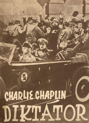 Item #2193 Diktator (Original Czech filmprogram for The Great Dictator). Charlie Chaplin
